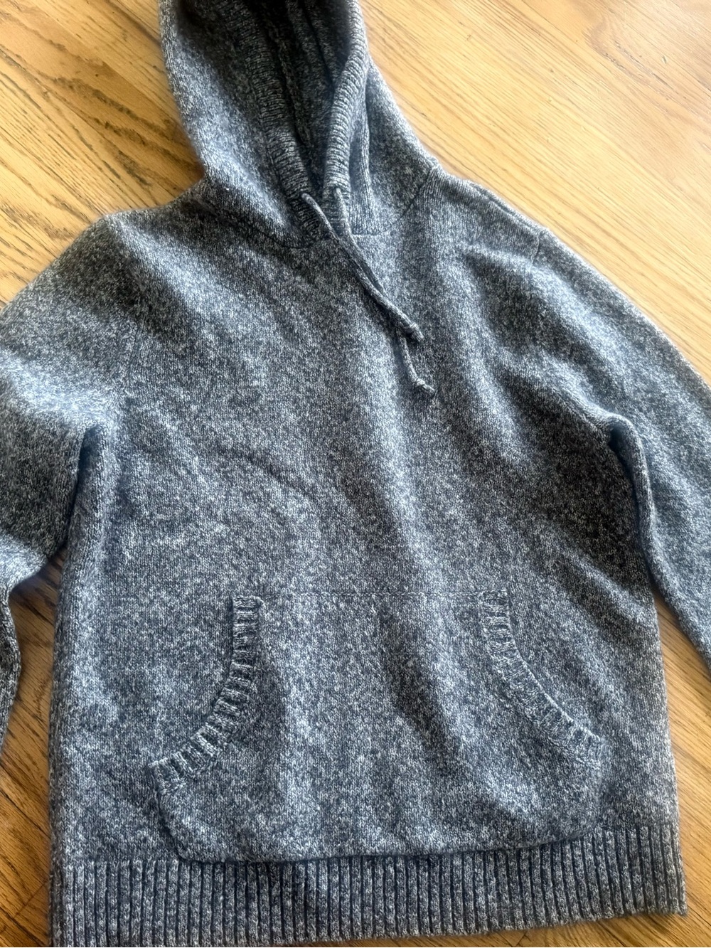 M Old Navy Charcoal Gray Hooded Knit Sweater
